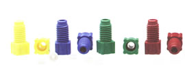 Polypropylene Color-Coded Flanged Nut