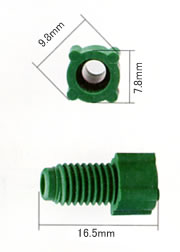 Polypropylene Color-Coded Flanged Nut