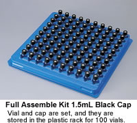 Full Assemble Standard Vial with Shimadzu Black Cap