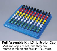 Full Assemble Standard Vial with Shimadzu 5 Color Cap